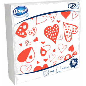 Ooops! Classic 20pcs 2-ply Napkin Designed 33x33 cm
