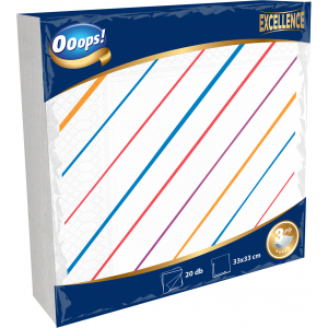 Ooops! Excellence 20 darabos 3 rétegű, mintás