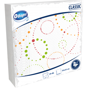 Ooops! Classic 20pcs 2-ply Napkin Designed 33x33 cm