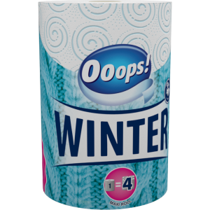 Ooops! WINTER paper towel (200 sheets, 2-ply)