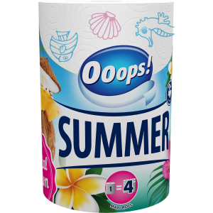 Ooops! SUMMER Háztartási papírtörlő (200 lap, 2 rétegű)
